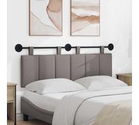 vidaXL Testiera sospesa in tessuto, decorazione della camera da letto, testiera sospesa moderna, pannello imbottito salvaspazio, design minimalista regolabile
