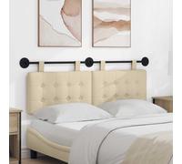 vidaXL Parte anteriore sospesa in tessuto, elegante testiera sospesa per camera da letto, moderna e salvaspazio, imbottita e montata a parete