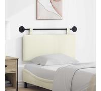 vidaXL Testiera sospesa Tessuto in Cords, Testiera moderna rettangolare da parete, imbottita, schienale regolabile, accessorio salvaspazio per letto
