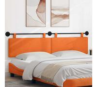vidaXL Testiera sospesa Tessuto in Cords, Testiera moderna rettangolare da parete, imbottita, schienale regolabile, accessorio salvaspazio per letto