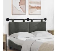 vidaXL Testiera sospesa Tessuto in Cords, Testiera moderna rettangolare da parete, imbottita, schienale regolabile, accessorio salvaspazio per letto