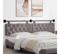 vidaXL Pannello anteriore sospeso montato a parete, 210 x 55 x 7 cm, tessuto, camera da letto, testiera rettangolare in tessuto, design moderno da parete, schienale morbido, risparmio di spazio