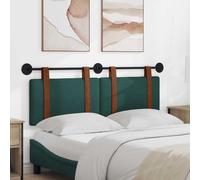 vidaXL Testiera sospesa Verde Scuro PU Antico, Testata Letto Moderna Rettangolare, Design da Montare, Accessorio Semplice e Funzionale per la Camera