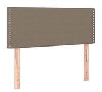 vidaXL Testiera Tortora 90x5x78/88 cm in Tessuto