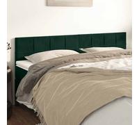 vidaXL Testiera Verde Scuro 160x5x78/88 cm in Velluto