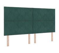 vidaXL Testiera Verde Scuro 180 cm Velluto | pattern moderni a blocchi di diamante che migliorano l'aspetto della tua stanza, aggiustalo facilmente per il tuo comfort,