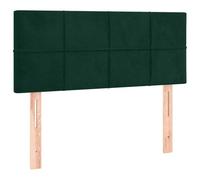 vidaXL Testiera Verde Scuro 80x5x78/88 cm in Velluto