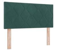 vidaXL Testiera Verde Scuro 90 cm Velluto | Impostala facilmente all'altezza giusta per te, Il motivo geometrico moderno è stupendo,
