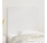 vidaXL Testiere 2 pz Biancho 100x5x78/88 cm in Similpelle
