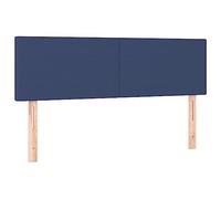 vidaXL Testiere 2 pz Blu 72x5x78/88 cm in Tessuto