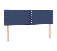 vidaXL Testiere 2 pz Blu 72x5x78/88 cm in Tessuto