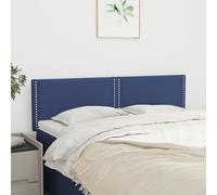 VidaXL Testiere 2 pz Blu 72x5x78/88 cm in Tessuto