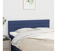 vidaXL Testiere 2 pz Blu 72x5x78/88 cm in Tessuto