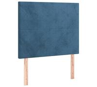 vidaXL Testiere 2 pz Blu Scuro 100x5x78/88 cm in Velluto