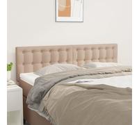 vidaXL Testiere 2 pz Cappuccino 72x5x78/88 cm in Similpelle