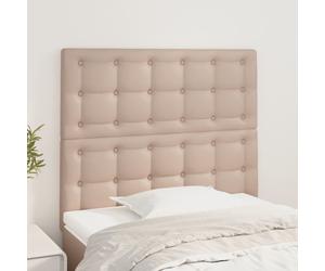 VidaXL Testiere 2 pz Cappuccino 90x5x78/88 cm in Similpelle