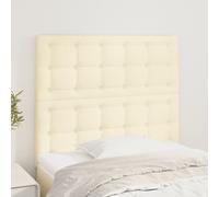 VidaXL Testiere 2 pz Crema 100x5x78/88 cm in Similpelle