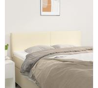 vidaXL Testiere 2 pz Crema 72x5x78/88 cm in Similpelle