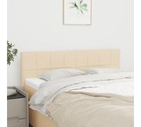 VIDAXL - Testiere 2 Pz Crema 72x5x78/88 Cm In Tessuto - SPEDIZIONE GRATUITA