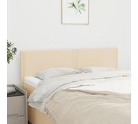 VidaXL Testiere 2 pz Crema 72x5x78/88 cm in Tessuto