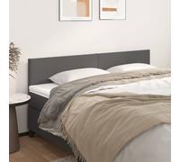vidaXL Testiere 2 pz Grigie 100x5x78/88 cm in Similpelle