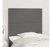 vidaXL Testiere 2 pz Grigie 100x5x78/88 cm in Similpelle