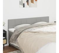 vidaXL Testiere 2 pz Grigio Chiaro 100x5x78/88 cm in Tessuto