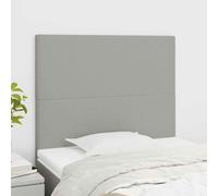 vidaXL Testiere 2 pz Grigio Chiaro 100x5x78/88 cm in Tessuto