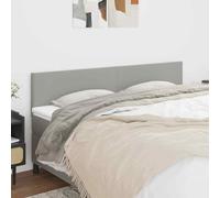 vidaXL Testiere 2 pz Grigio Chiaro 100x5x78/88 cm in Tessuto