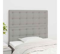 vidaXL Testiere 2 pz Grigio Chiaro 100x5x78/88 cm in Tessuto