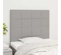VidaXL Testiere 2 pz Grigio Chiaro 100x5x78/88 cm in Tessuto