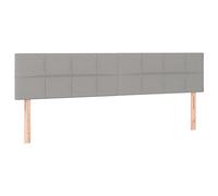 vidaXL Testiere 2 pz Grigio Chiaro 100x5x78/88 cm in Tessuto