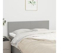vidaXL Testiere 2 pz Grigio Chiaro 72x5x78/88 cm in Tessuto