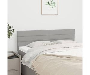 vidaXL Testiere 2 pz Grigio Chiaro 72x5x78/88 cm in Tessuto