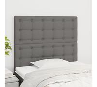 vidaXL Testiere 2 pz Grigio Scuro 100x5x78/88 cm in Tessuto