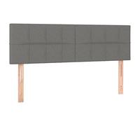 vidaXL Testiere 2 pz Grigio Scuro 72x5x78/88 cm in Tessuto