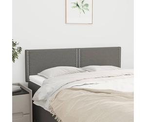 VidaXL Testiere 2 pz Grigio Scuro 72x5x78/88 cm in Tessuto