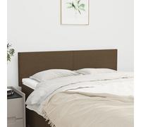 VidaXL Testiere 2 pz Marrone Scuro 72x5x78/88 cm in Tessuto