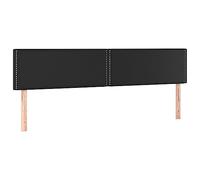 vidaXL Testiere 2 pz Nere 100x5x78/88 cm in Similpelle