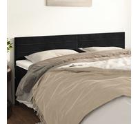 vidaXL Testiere 2 pz Nere 100x5x78/88 cm in Velluto