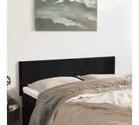 vidaXL Testiere 2 pz Nere 72x5x78/88 cm in Velluto