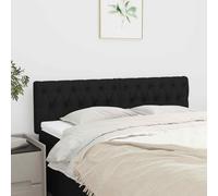 vidaXL Testiere 2 pz Nere72 x 7 x 78/88 cm in Tessuto