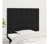vidaXL Testiere 2 pz Nero 100x5x78/88 cm in Tessuto