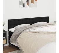 vidaXL Testiere 2 pz Nero 100x5x78/88 cm in Tessuto