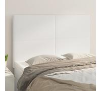 vidaXL Testiere 4 pz Bianche 72x5x78/88 cm in Similpelle