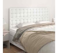 VidaXL Testiere 4 pz Biancho 100x5x78/88 cm in Similpelle