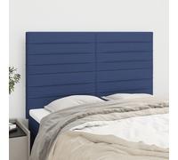 VidaXL Testiere 4 pz Blu 72x5x78/88 cm in Tessuto