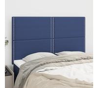 VidaXL Testiere 4 pz Blu 72x5x78/88 cm in Tessuto