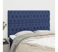 vidaXL Testiere 4 pz Blu 72x7x78/88 cm in Tessuto