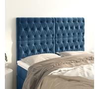 vidaXL Testiere 4 pz Blu Scuro 72x7x78/88 cm in Velluto